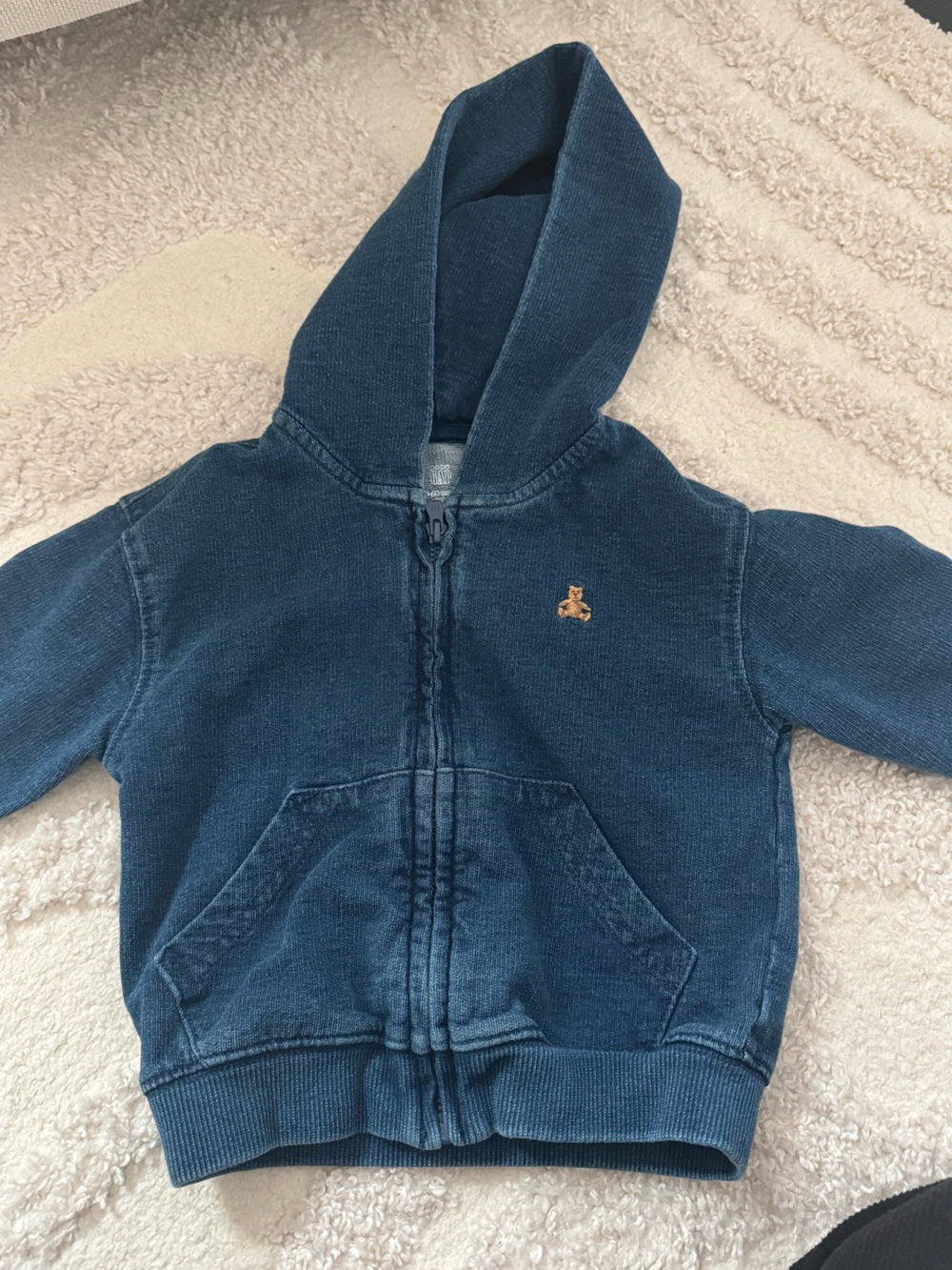 Kids' Blue Zip Hoodie Sweatshirt